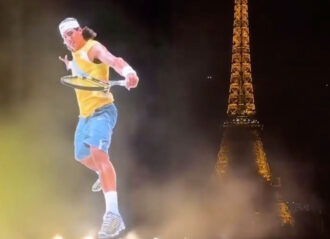 VIDEO: Nike Pays Tribute to Rafael Nadal With 30-Foot Projection In Front of Eiffel Tower