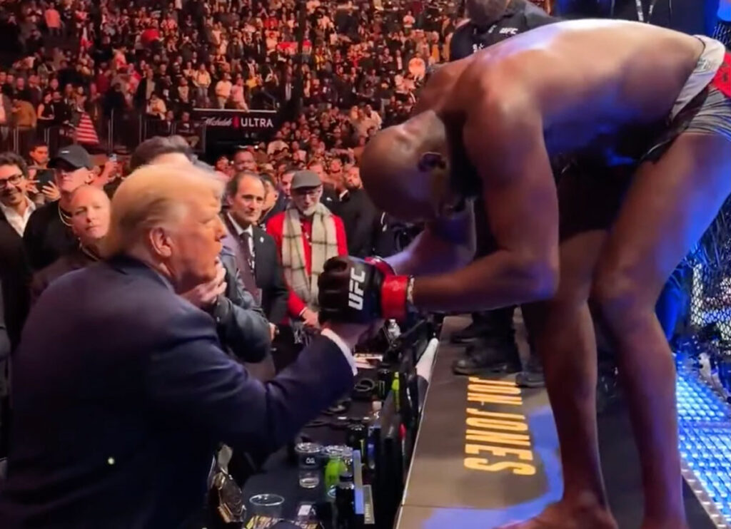 VIDEO: UFC Heavyweight Champion Performs Viral Trump Dance In New York