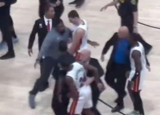 VIDEO: Heat & Rockets Players Separated During Fight In Houston