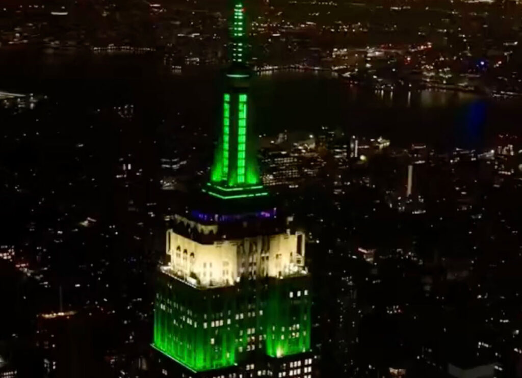VIDEO: Empire State Building Turns Green for Eagles – ‘I’m Going to Be Sick’