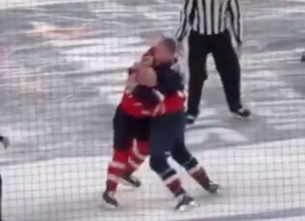 VIDEO: 3 Fights Break Out On The Ice At USA-Canada 4 Nations Face-Off