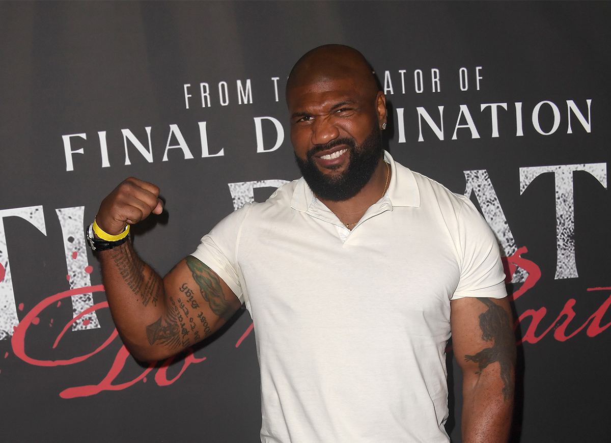 HOLLYWOOD, CALIFORNIA - AUGUST 02: Rampage Jackson attends Screamfest Presents A Screening Of 