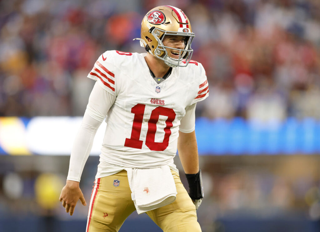 Mac Jones ‘Played His A– Off’ To Earn Dramatic Victory Against Rams, Coach Kylie Shanahan Says