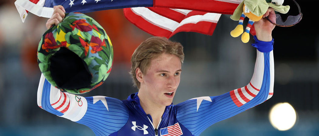 Jordan Stolz Sets Record In 1,000-Meter Speedskating Event