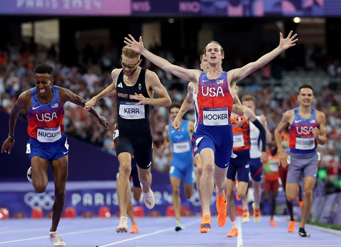 American Cole Hocker Pulls Off Historic Upset To Win Gold At Paris Olympics