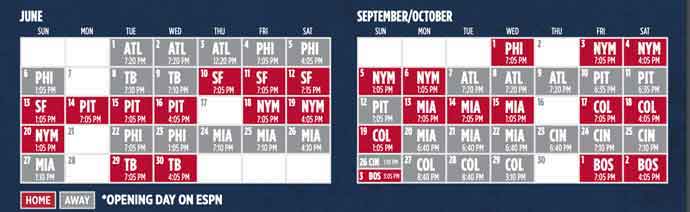 The 2021 Nationals schedule is - Washington Nationals