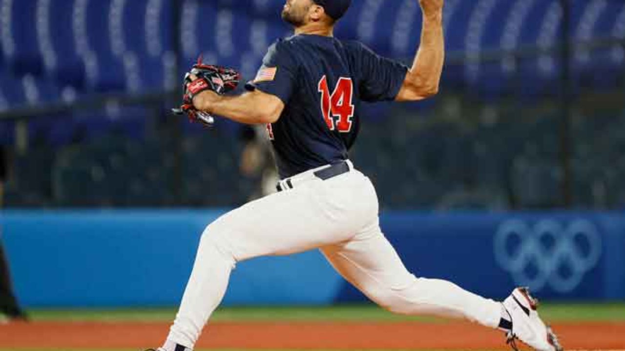 USA Baseball on X: Nick Martinez takes his spot on the mound and we are  underway 👊 #ForGlory🇺🇸 #Olympics  / X